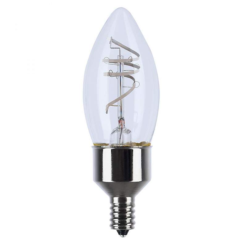Image 1 40W Equivalent 4W Candelabra Base E12 Dimmable LED Bulb by Satco