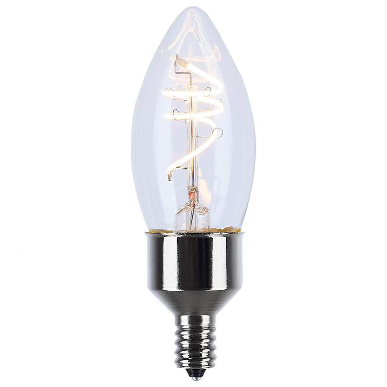 Image 2 40W Equivalent 4W Candelabra Base E12 Dimmable LED Bulb by Satco more views
