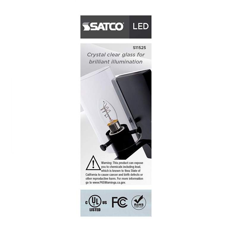 Image 4 40W Equivalent 4W Candelabra Base E12 Dimmable LED Bulb by Satco more views