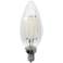 40W Equivalent 4W Clear E12 Base Filament LED Light Bulb
