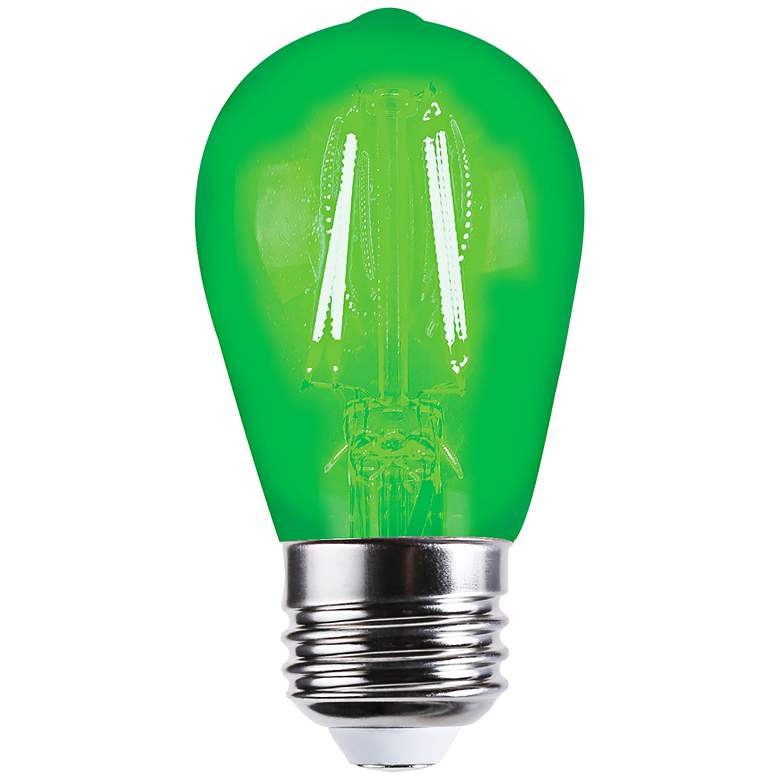 Image 1 40W Equivalent 4W LED Dimmable Green Light Bulb