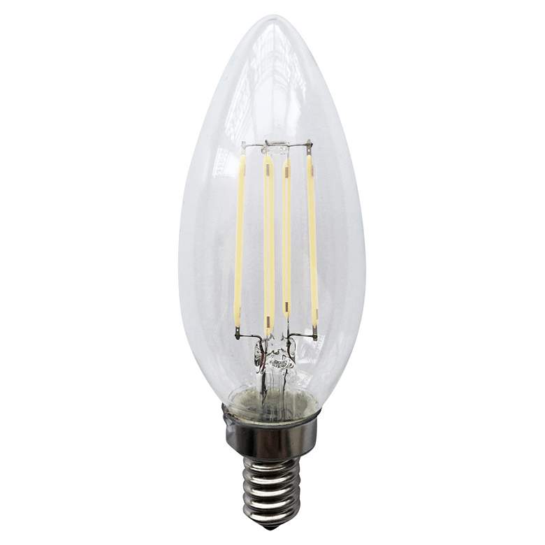 Image 1 40W Equivalent 4W LED E12 JA8 Filament Light Bulb