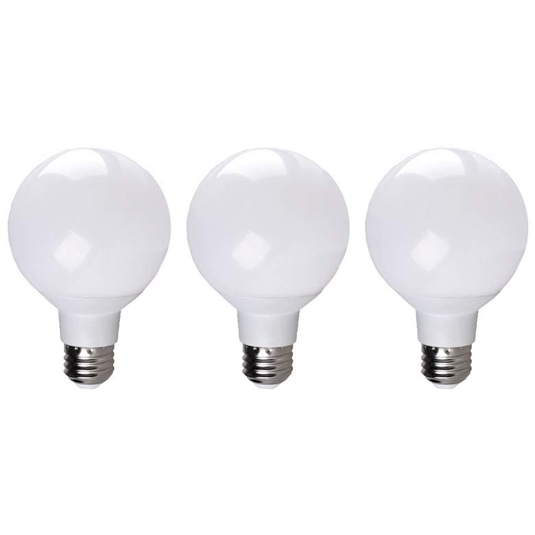 Image 1 40W Equivalent 6W LED Dimmable Standard Globe Bulb 3-Pack