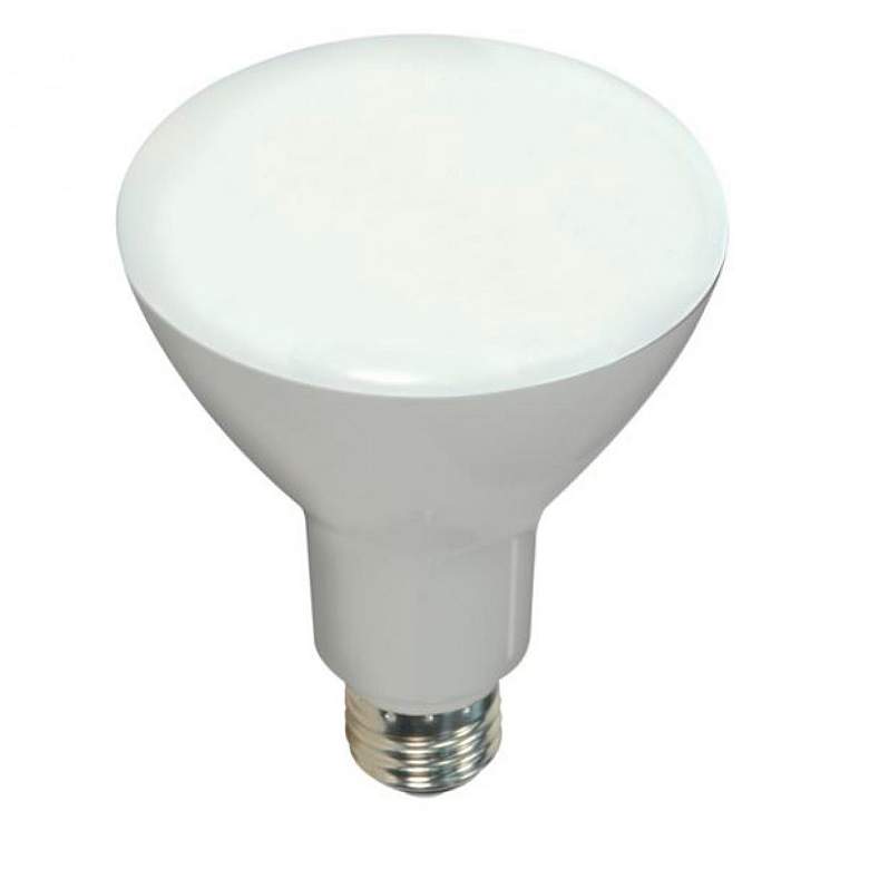 Image 2 40W Equivalent 7.5W LED Dimmable Standard BR30 Gray Light Bulb by Satco more views
