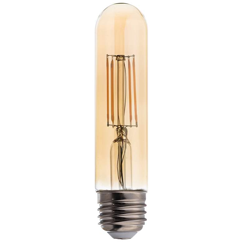 Image 1 40W Equivalent Amber 4.5W LED Dimmable Standard T10 Bulb