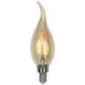 40W Equivalent Amber 4W Dimmable Flame Tip LED Candelabra