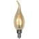 40W Equivalent Amber 4W Dimmable Flame Tip LED Candelabra