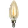 40W Equivalent Amber 4W LED Dimmable Filament Candelabra