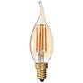 40W Equivalent Amber 4W LED Dimmable Flame Tip Cande 4-Pack