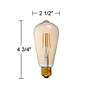 40W Equivalent Amber 4W LED Dimmable Standard Edison 6-Pack