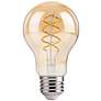40W Equivalent Amber 4W LED Spiral Filament A19 Standard Bulb