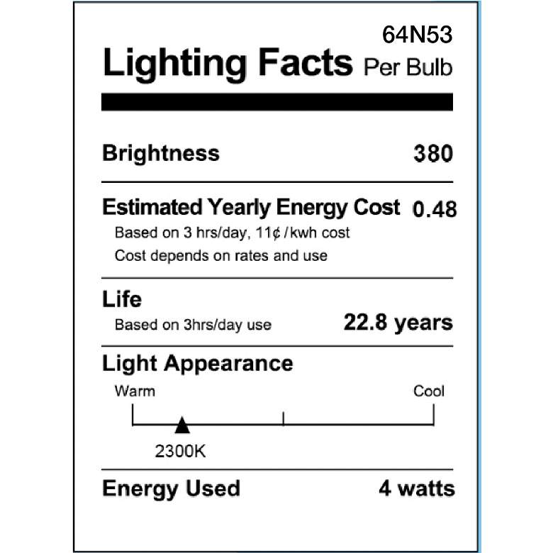 Image 2 40W Equivalent Amber 4W LED ST14 Outdoor Party Light more views