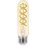 40W Equivalent Amber Spiral Filament 4.5W LED Dimmable Standard T10 Bulb