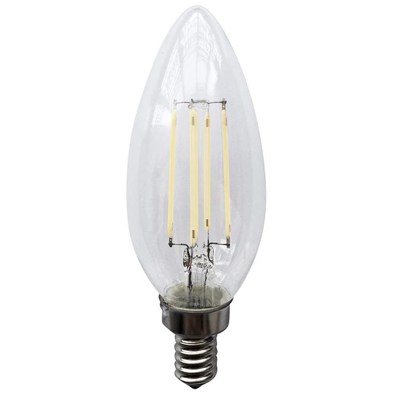 Image 3 40W Equivalent Clear 3000K 4W LED Dimmable Candelabra 6-Pack more views