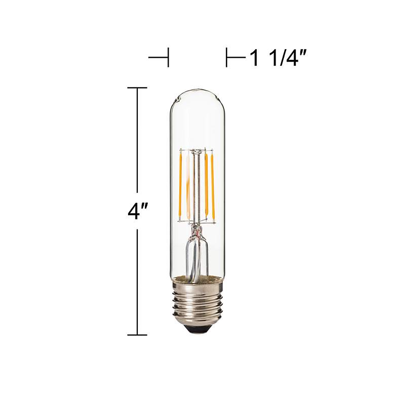 Image 4 40W Equivalent Clear 4.5W LED Dimmable Standard T10 6-Pack more views