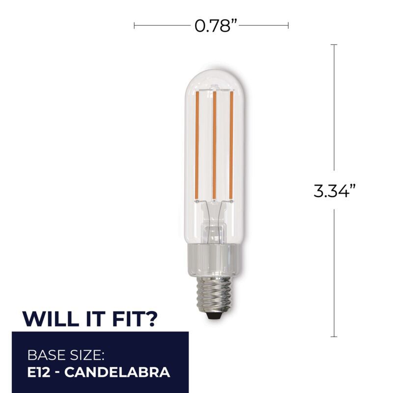 Image 5 40W Equivalent Clear 4.5W LED Dimmable T6 E12 Bulb more views