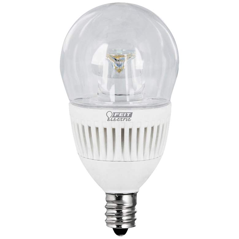 Image 1 40W Equivalent Clear 4.8W LED Dimmable Candelabra Bulb