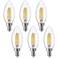 40W Equivalent Clear 4W 12 Volt LED Non-Dimmable E12 6-Pack