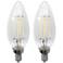 40W Equivalent Clear 4W LED Candelabra LED Bulb 2-Pack