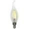 40W Equivalent Clear 4W LED Dimmable Candelabra Flame-Tip