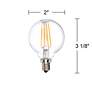 40W Equivalent Clear 4W LED Dimmable Candelabra G16.5 Bulb