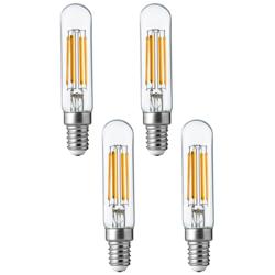40W Equivalent Clear 4W LED Dimmable E12 Base T6 4-Pack Bulb