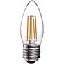 40W Equivalent Clear 4W LED Dimmable Filament Torpedo E26