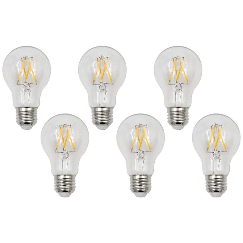 Image 1 40W Equivalent Clear 4W LED Dimmable Standard A19 6-Pack