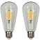 40W Equivalent Clear 4W LED Dimmable Standard ST19 2-Pack