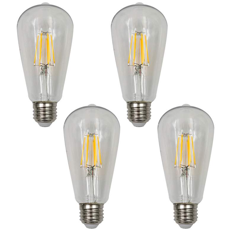 Image 1 40W Equivalent Clear 4W LED Dimmable Standard ST19 4-Pack