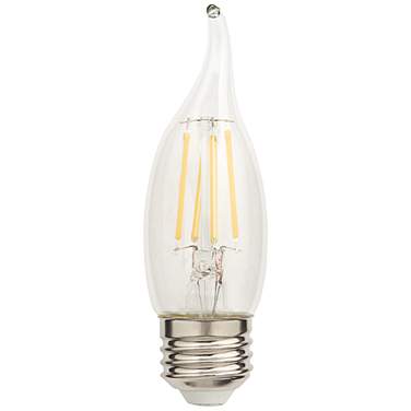 40W Equivalent Clear 4W LED Filament Standard Flame Bulb