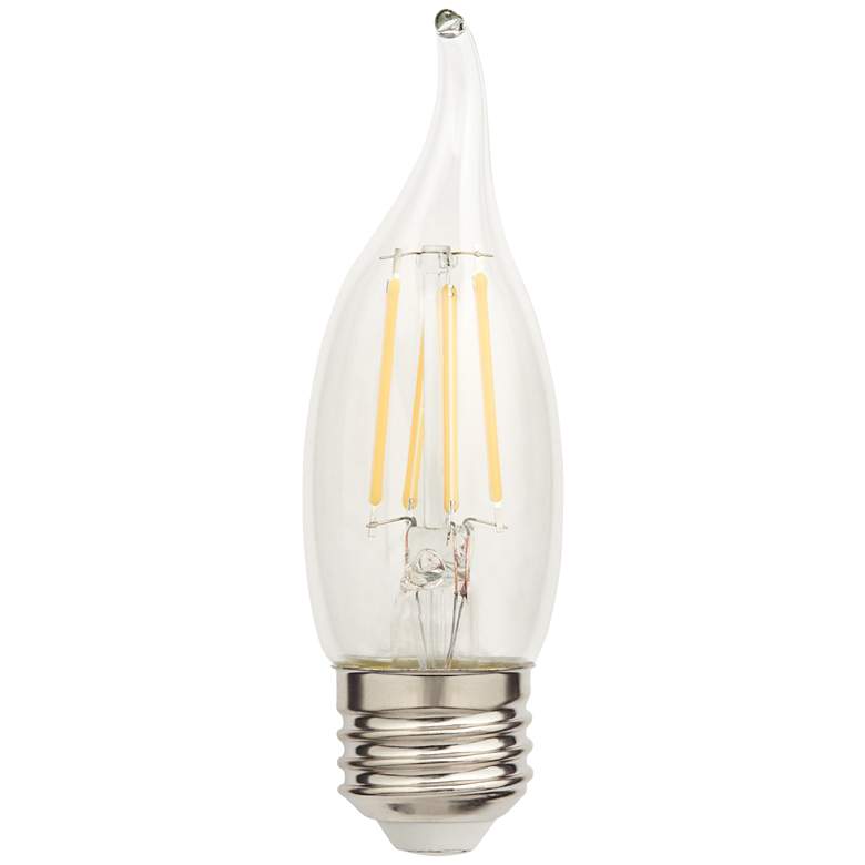 Image 1 40W Equivalent Clear 4W LED Filament Standard Flame Bulb