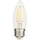 40W Equivalent Clear 4W LED Filament Standard Torpedo Bulb