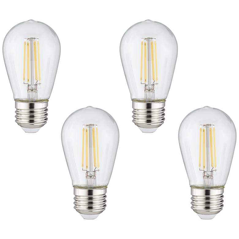 Image 1 40W Equivalent Clear 4W LED ST14 Outdoor Party Light 4-Pack