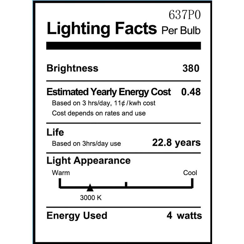 Image 2 40W Equivalent Clear 4W Twist LED Dimmable E12 Torpedo 2-Pack more views