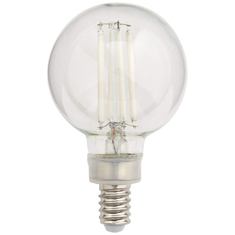 Image 1 40W Equivalent Clear 5.5W LED Dimmable Filament G16.5 2-Pack