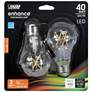 40W Equivalent Clear 5W LED Dimmable T20-Comp 2 Pack