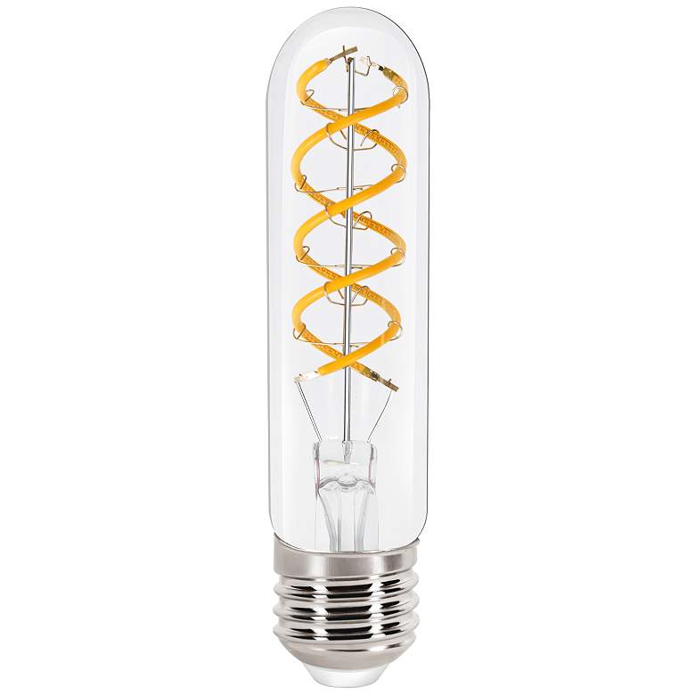 Image 1 40W Equivalent Clear Spiral Filament 4.5W LED Dimmable Standard T10 Bulb