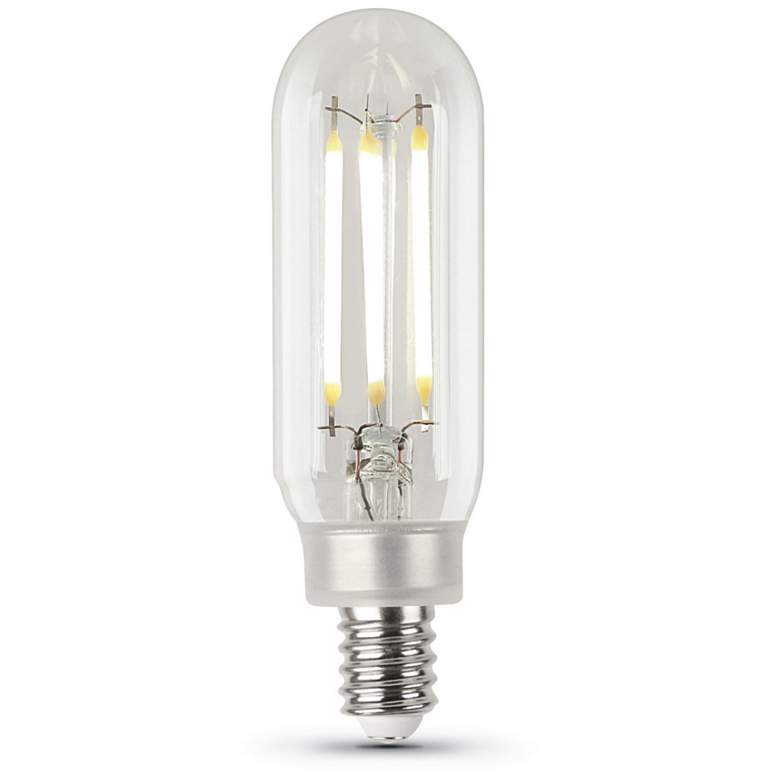Image 1 40W Equivalent Feit Clear 3.3W LED Dimmable E12 Base T8
