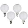 40W Equivalent Frost 4W LED Dimmable Candelabra G16.5 4-Pack