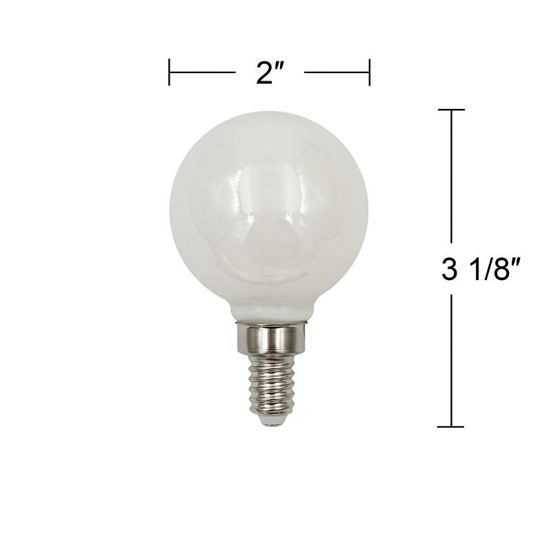 Image 3 40W Equivalent Frost 4W LED Dimmable Candelabra G16.5 Bulb more views