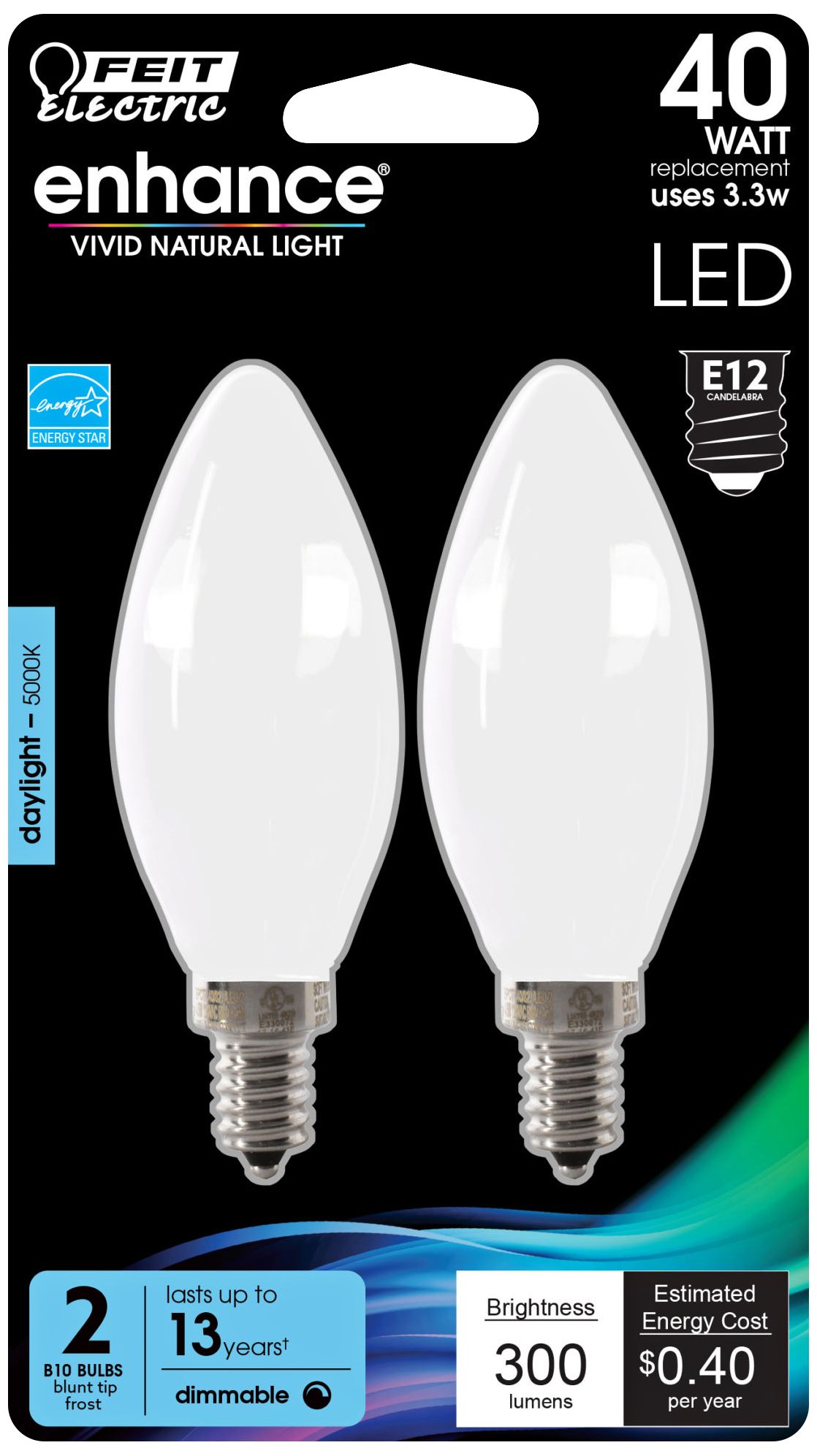 Candelabra Feit Line Voltage 120V Light Bulbs Lamps Plus