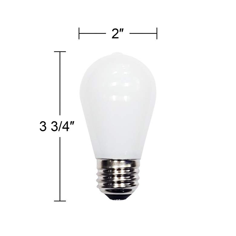 Image 3 40W Equivalent Frosted 4W LED Dimmable ST14 Light Bulb by Tesler more views