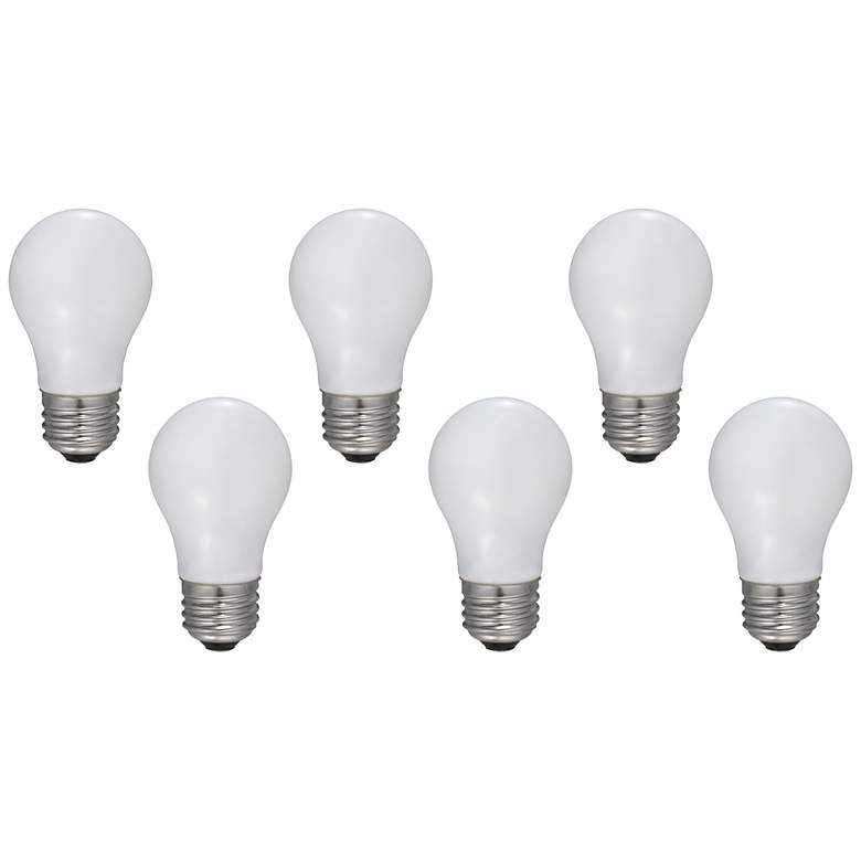 Image 1 40W Equivalent Frosted 4W LED Dimmable Standard A15 6-Pack
