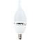 40W Equivalent Frosted 6W LED Flame Tip Candle Base Bulb
