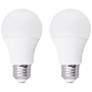 40W Equivalent Frosted 7W LED Dimmable Standard A19 2-Pack