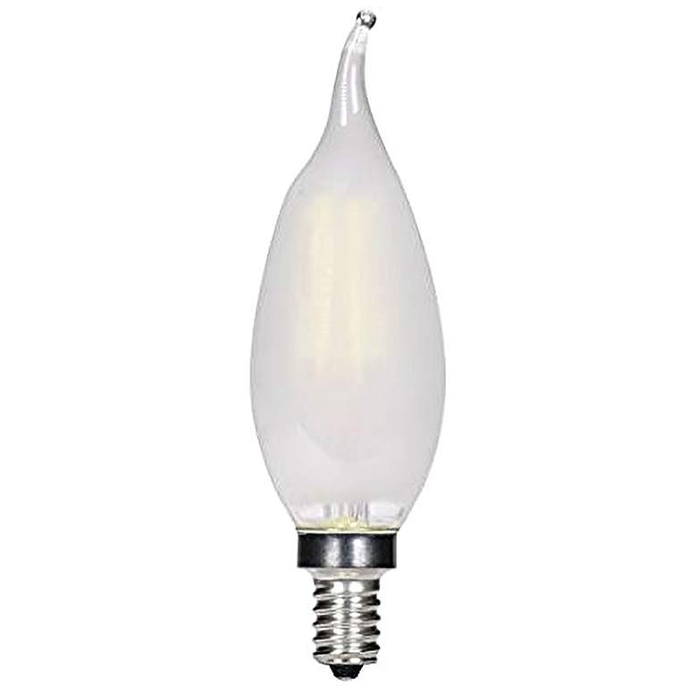 Image 1 40W Equivalent Frosted Flame 3.5W LED Candelabra Bulb
