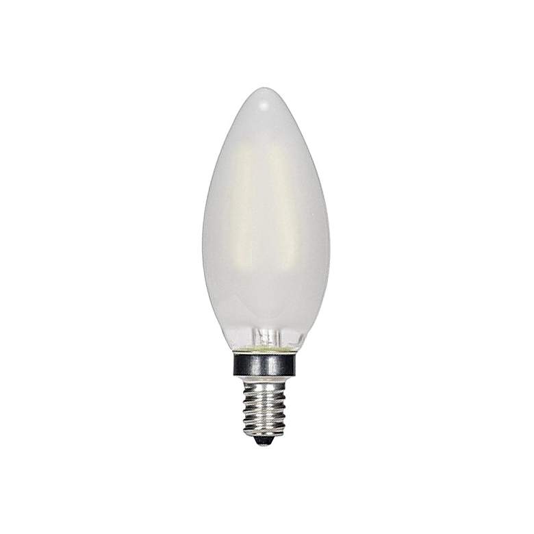Image 1 40W Equivalent Frosted Torpedo 3.5W LED Candelabra Bulb