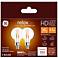 40W Equivalent GE Clear 4.5W LED Dimmable Candelabra 2-Pack