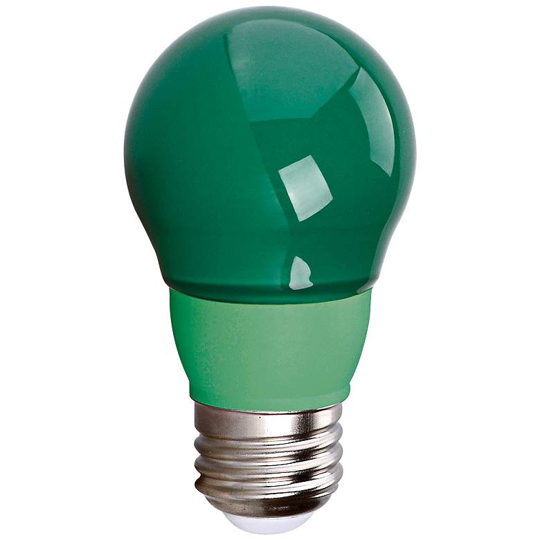 Image 1 40W Equivalent Green 5 Watt LED Non-Dimmable Standard Bulb